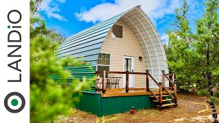 Tiny House • ARCHED CABINS • Tiny Home Tour 2022 [upl. by Akihsal356]