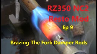 RZ350 NC2 Resto Mod Ep 9  Brazing the Fork Damper Rods [upl. by Effie]