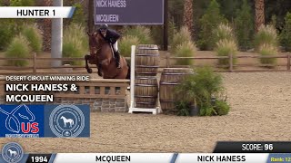 Nick Haness and McQueens USHJA National Hunter Derby Open winning ride at Desert Circuit IV ☝️ [upl. by Sebastiano]