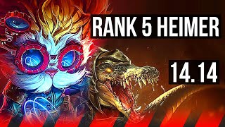 HEIMERDINGER vs RENEKTON TOP  Rank 5 Heimer 600 games  VN Challenger  1414 [upl. by Nick]