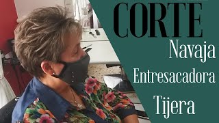 CORTE CON NAVAJA PARA MUJER ✂️CORTE PARA DAMA CON NAVAJA ✂️CORTE CON NAVAJA PARA MUJER [upl. by Alina]