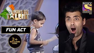 3 Years के बच्चे के Talent ने सबको कर दिया पागल  Indias Got Talent Season 4  Fun Act [upl. by Halbeib]