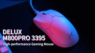 DELUX M800Pro 3395 Highperformance Gaming Mouse [upl. by Oijres]