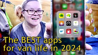 The BEST apps for van life and travel in 2024  JWNF CC [upl. by Muncey]