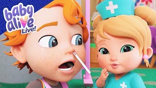 🔴 Baby Alive Doctors Get A Boo Boo 👶 Baby Alive Official 247 LIVESTREAM 🌈 Peppa Pigs Friends [upl. by Woodman]