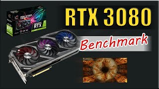 ROG STRIX GAMING RTX 3080 OC Temperature amp FPS Test [upl. by Ecilegna]