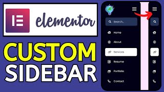 How to Add Custom Sidebar in Elementor WordPress 2024 Update [upl. by Epner]