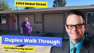 Sacramento Duplex Tour  3454 Mabel Street   Sacramento Duplex For Sale [upl. by Ransell]