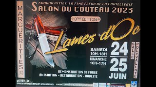 SALON DU COUTEAU 2023  LAMES DOC MARGUERITTES 30 [upl. by Notsirb883]