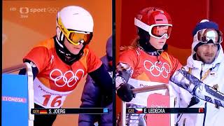 Ester Ledecka  ZOH 2018  SNOWBOARD  ZLATO [upl. by Leona350]