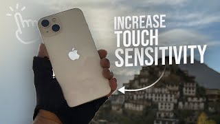 How to Increase Touch Sensitivity on iPhone tutorial [upl. by Daveta293]