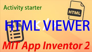 MIT App Inventor 2 ITA Tutorial 86 HTML Viewer [upl. by Eitsim]