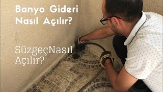 BANYO GİDERİ NASIL AÇILIR SÜZGEÇ GİDERİ AÇMA KESİN ÇÖZÜM [upl. by Okika]