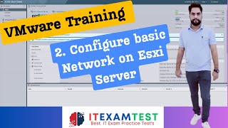 VMware Training 2 Configure basic Network on Esxi Server technology vmware esxi [upl. by Anisor]