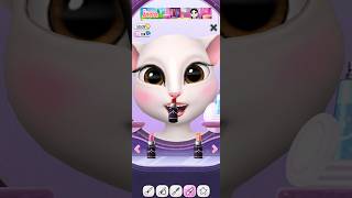 My Talking Angela makeup funny angelamakeup mobileapp [upl. by Lezirg417]