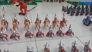 Lego Medieval Castle Army collection  LOTR armies collection [upl. by Aivataj688]