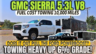 GMC Sierra 1500 53L Towing Heavy Up 6 Grade This Engine Performed Better Than Big Brother [upl. by Hutson]