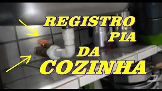 COMO INSTALAR UM REGISTRO NA PIA DE COZINHA SAÍDA DE ESGOTO ERRO DO PRÉDIO E TÉRREO RECEBENDO ÁGUA [upl. by Htebazle441]