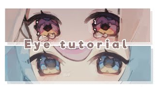 【 Tutorial 】 How to draw eyes  Tbhk inspired [upl. by Ahsimek]