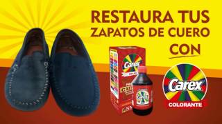 Como teñir cuero  restaurar zapatos de Cuero  Colorante CAREX [upl. by Emmy]