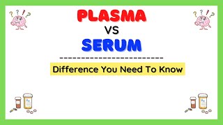 Plasma and Serum Difference Blood Physiology Explained [upl. by Harold]