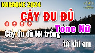 Cây Đu Đủ Karaoke Tone Nữ  Gm  Nhạc Sống Âm Thanh Siêu Hay  Trọng Hiếu [upl. by Nevs]