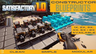 Modular Constructor Blueprints Satisfactory 10 Factory Blueprint Guide Ep 2 [upl. by Ricarda530]