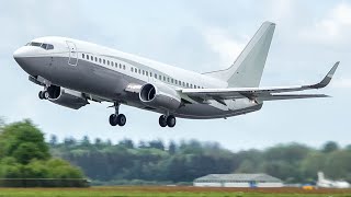 4K Plane spotting at Groningen airport Eelde  Special visitors military planes and more [upl. by Akcirred702]