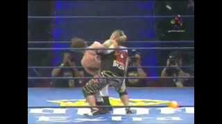 Nosawa Pumphandle Sitout Facebuster to Jack Evans [upl. by Sapers912]