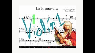 La Primavera de Vivaldi  Primer movimiento  violín 1 [upl. by Petrine]