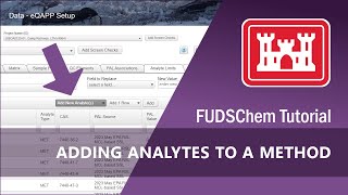 Adding Analytes to a Method  eQAPP Advanced [upl. by Einnahc]