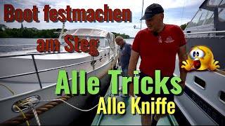 Bester Trick Boot sicher festmachen am Steg So gehts richtig [upl. by Ynos313]