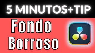 como agregar efecto borroso a tus videos en davinci resolve 18 [upl. by Kimmel]