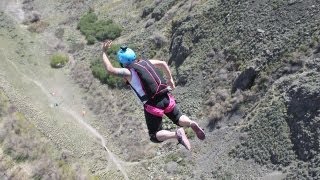 Perrine Bridge BASE jumping  Dallas BASE Crew  Brad Perkins Drift Ghost [upl. by Sokul]