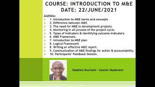 Monitoring and Evaluation Course [upl. by Ut]