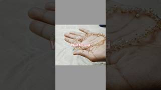 Diy crystal beads payal diyshortscrafter maherukhtrendingytvideo [upl. by Kalvn]