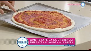 Diferencias entre pizza al molde y a la piedra [upl. by Eciruam]