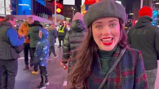 A Silent Night Surprise in Times Square  LightTheWorld [upl. by Erbe228]