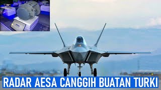 JET TEMPUR KAAN TURKI GUNAKAN RADAR AESA JENIS BARU TERCANGGIH BUATAN ASELSAN [upl. by Dewey]