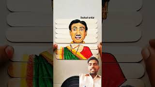 favourite serial 💞tmkoc jetharam funny comedy drawing dayaben shortsfeed comedyvideos [upl. by Eillak]