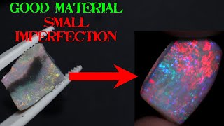 Gem Mintabie Opal Carving With Black Oxide Inclusion Rough Opal From PulitzerOpal [upl. by Pasco433]