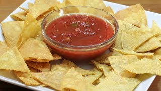 How to Make Homemade Tortilla Chips 2 Ways  Easy Tortilla Chips Recipe [upl. by Ynos]