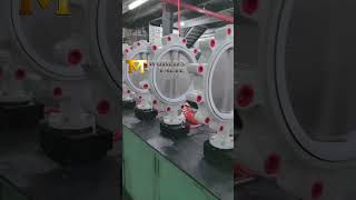 Butterfly Valve machine butterflyvalve valve worldsvalve worlds chinafactory valvefactory [upl. by Siulesoj]