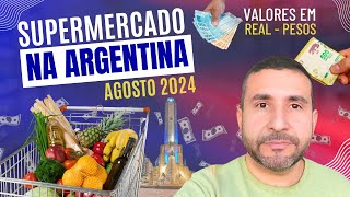 SUPERMERCADO NA ARGENTINA AGOSTO 2024  Preço da comida na Argentina em agosto de 2024 [upl. by Atteras]