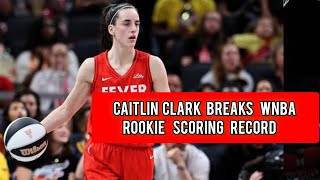 Caitlin Clark Breaks WNBA Rookie Scoring Record caitlinclark wnba basketball [upl. by Noletta]