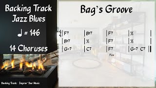 Bags Groove 146 BPM  Backing Track [upl. by Shauna]