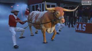 The Texas Longhorns Football Team Entrance  EA Sports College Football 25 [upl. by Elokkin]