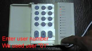 Programming User Code on DSC Alarm Systemmpg [upl. by Adnohsak]