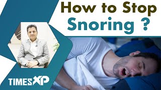 How to get rid of Snoring Problems  TimesXP [upl. by Zilevi308]