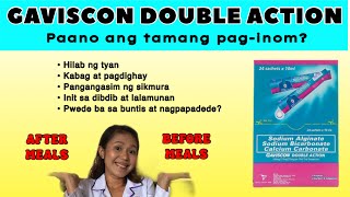 GAVISCON DOUBLE ACTION HOW TO TAKE TAGALOG  GAVISCON DOUBLE ACTION SACHET HOW TO TAKE TAGALOG [upl. by Erlandson440]